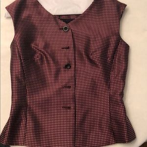 TAHARI silk vest